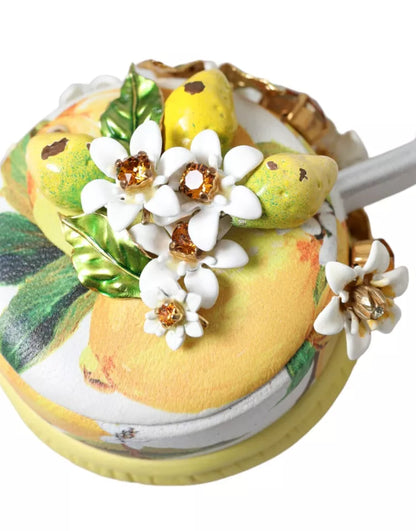 Lemon Crystal Floral Headset Audio Headphones