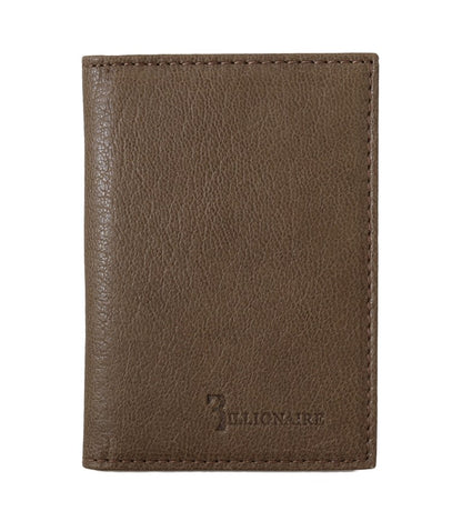 Elegant Leather Men's Wallet in Brown