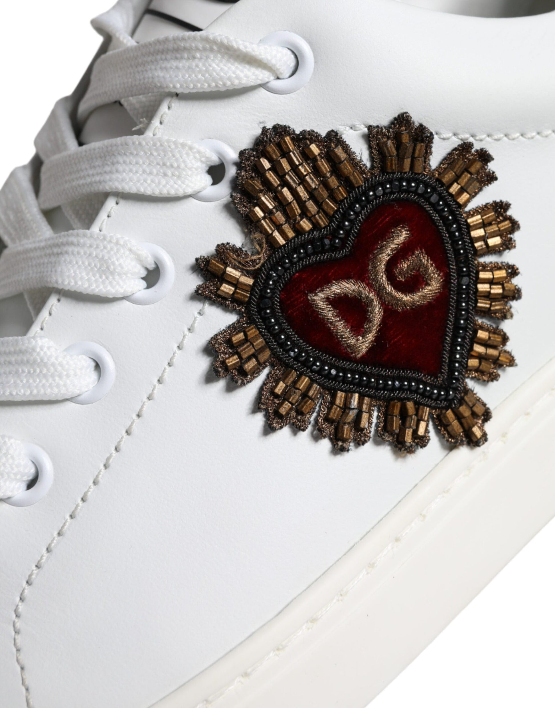 White Portofino Sacred Heart Sneakers Shoes