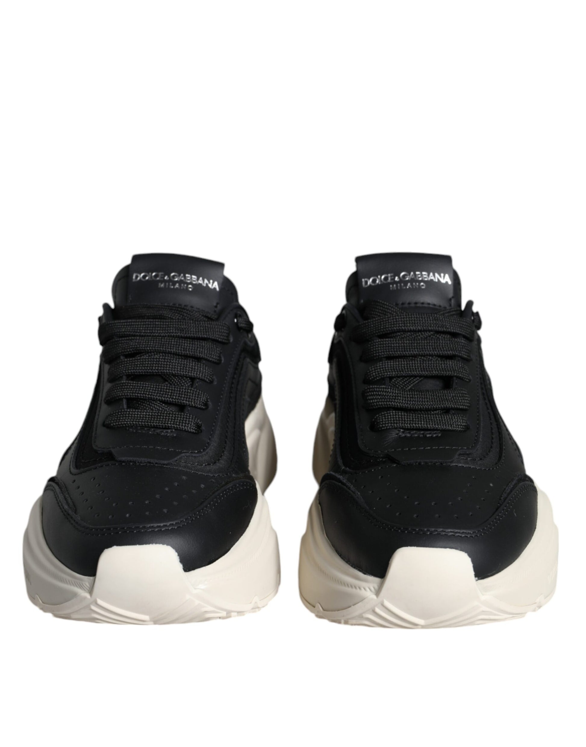 Black White DAYMASTER Leather Sneakers Shoes