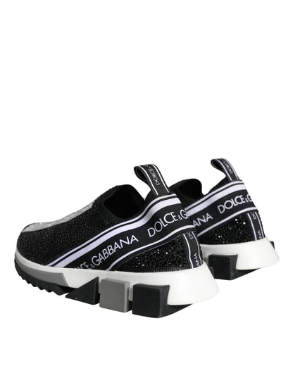 Black Strass Sorrento Low Top Sneakers Shoes