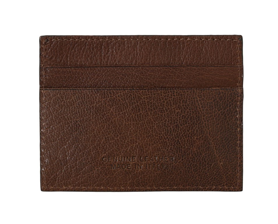 Elegant Leather Men's Wallet in Brown