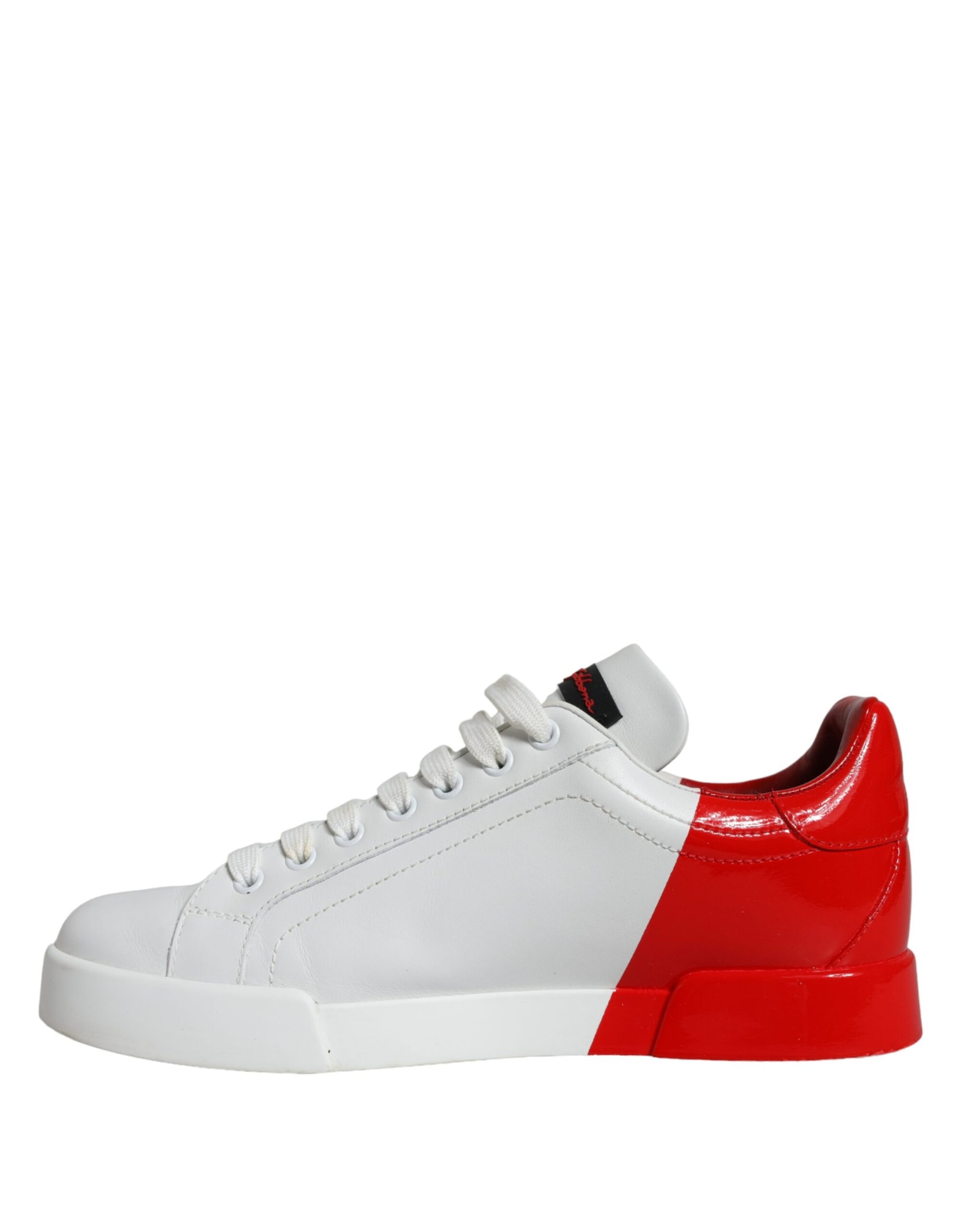 White Red Portofino Low Top Sneakers Shoes