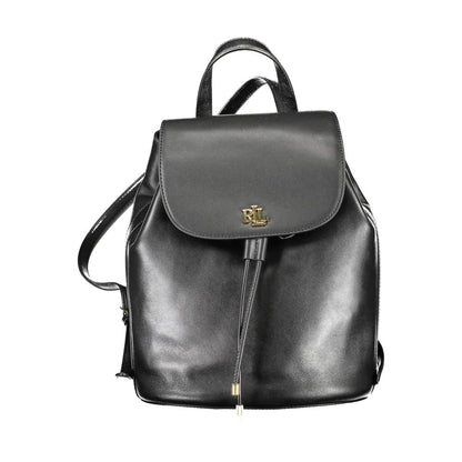 Black Leather Backpack