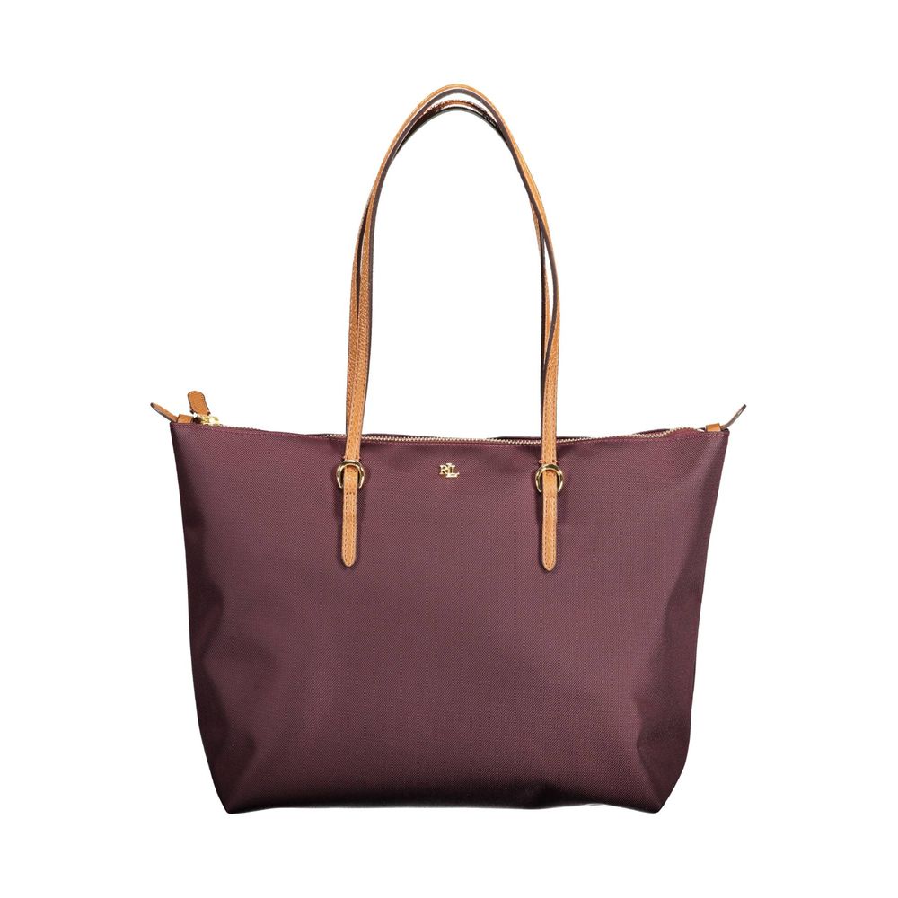 Purple Nylon Handbag