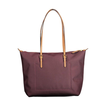 Purple Nylon Handbag