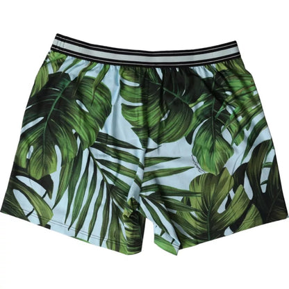 Multicolor Leaf Print Regular Boxer Underwear