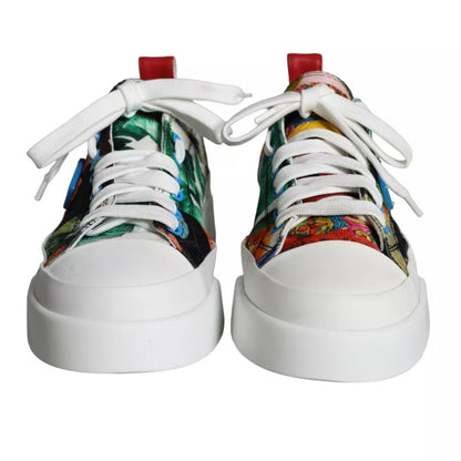 Multicolor Patchwork Low Top Sneakers Shoes