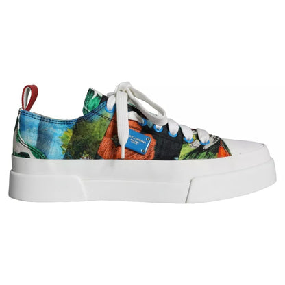 Multicolor Patchwork Low Top Sneakers Shoes