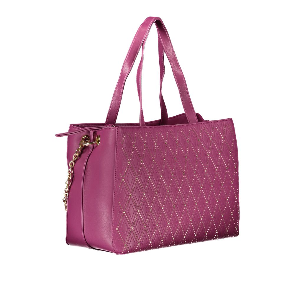 Purple Polyethylene Handbag