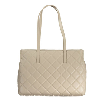 Beige Polyethylene Handbag