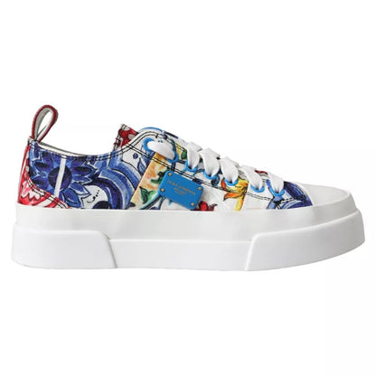 Multicolor Patchwork Low Top Sneakers Shoes