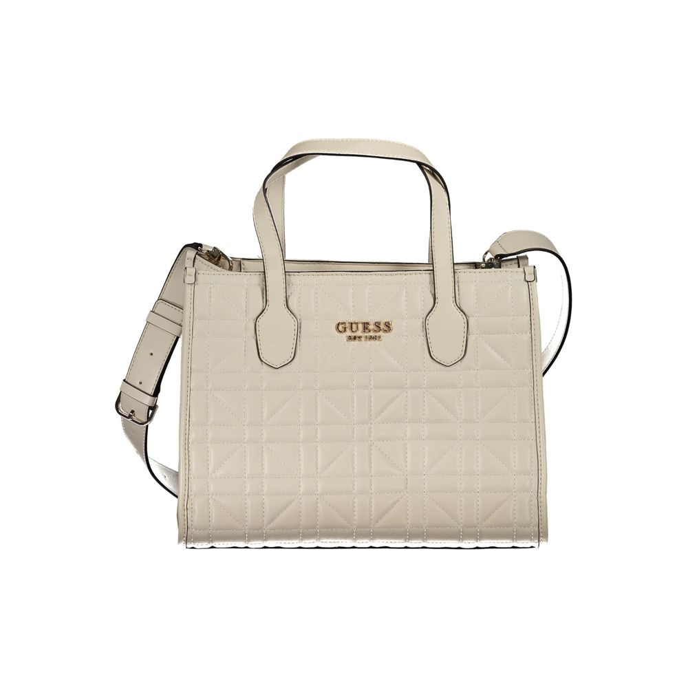 Beige Polyethylene Handbag