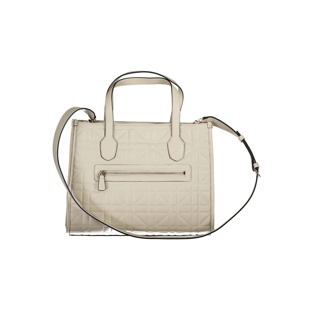 Beige Polyethylene Handbag