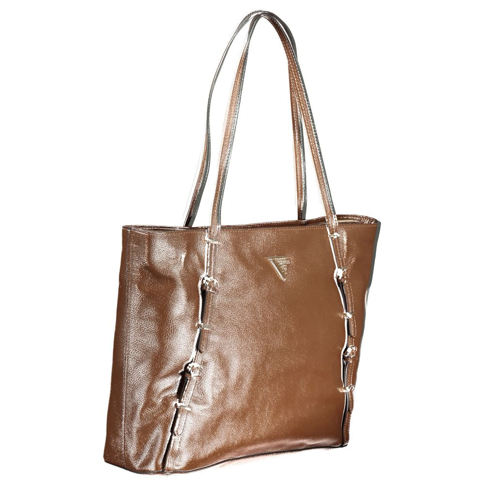 Brown Polyethylene Handbag