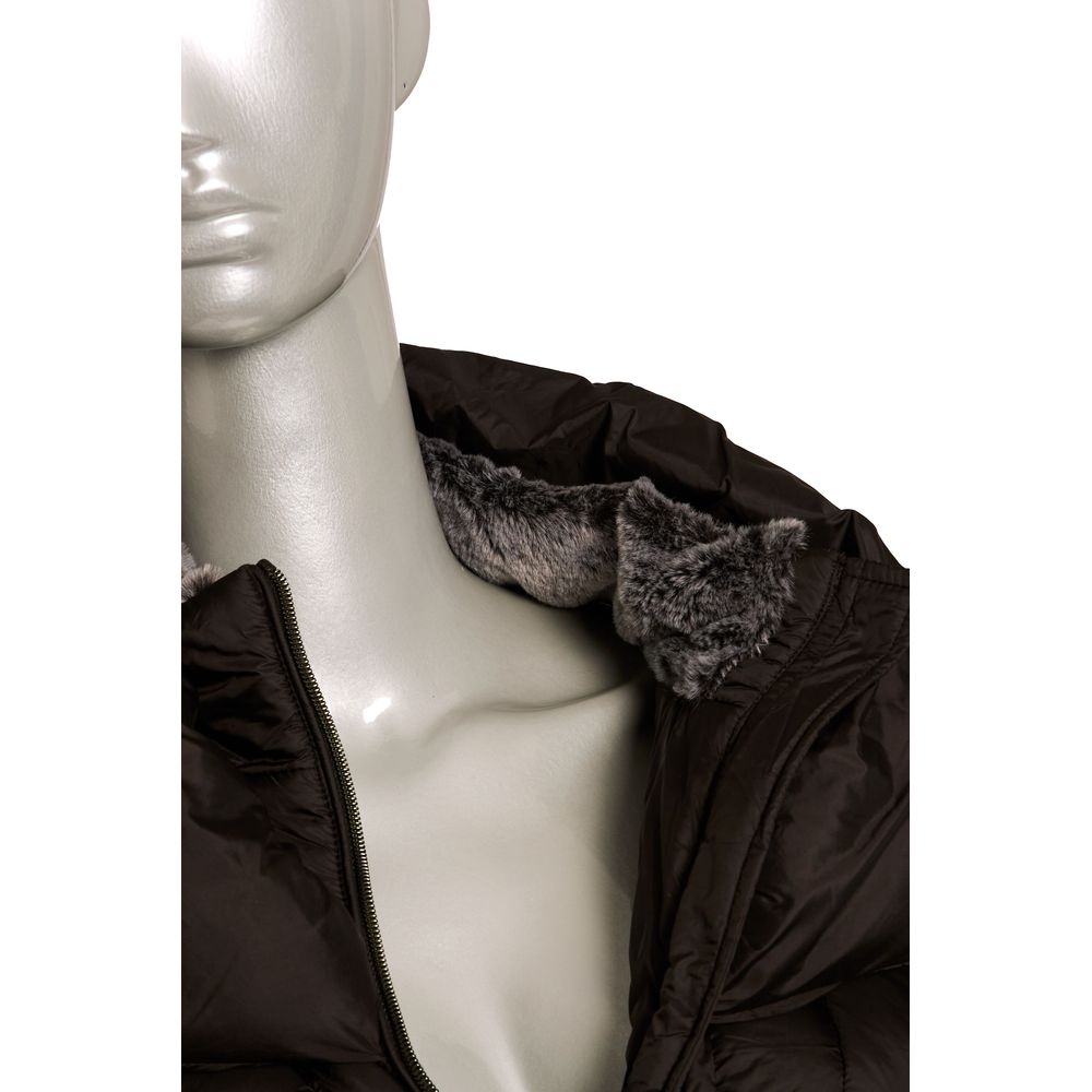 Black Polyester Women Jacket