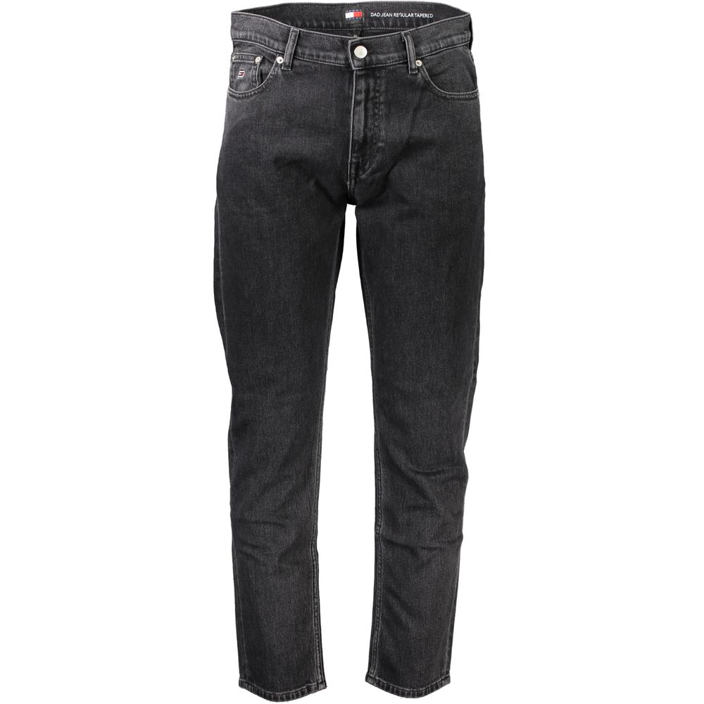 Black Cotton Jeans & Pant