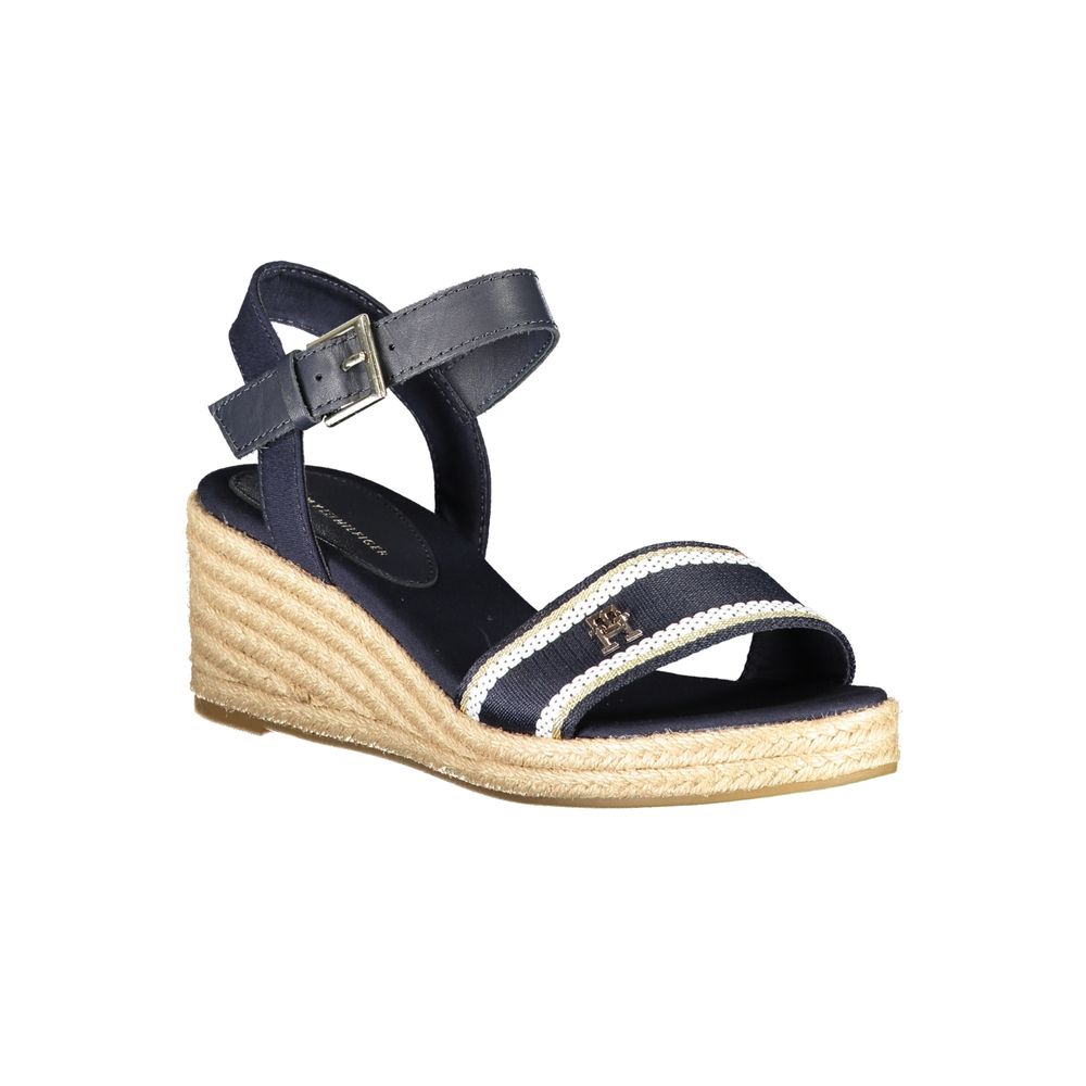 Blue Polyester Sandal