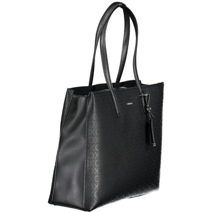 Black Polyester Handbag