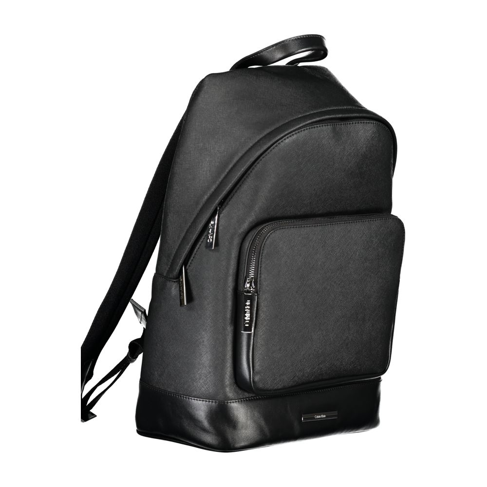 Black Polyester Backpack