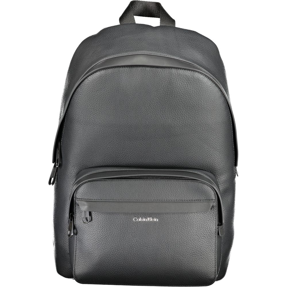 Black Polyester Backpack