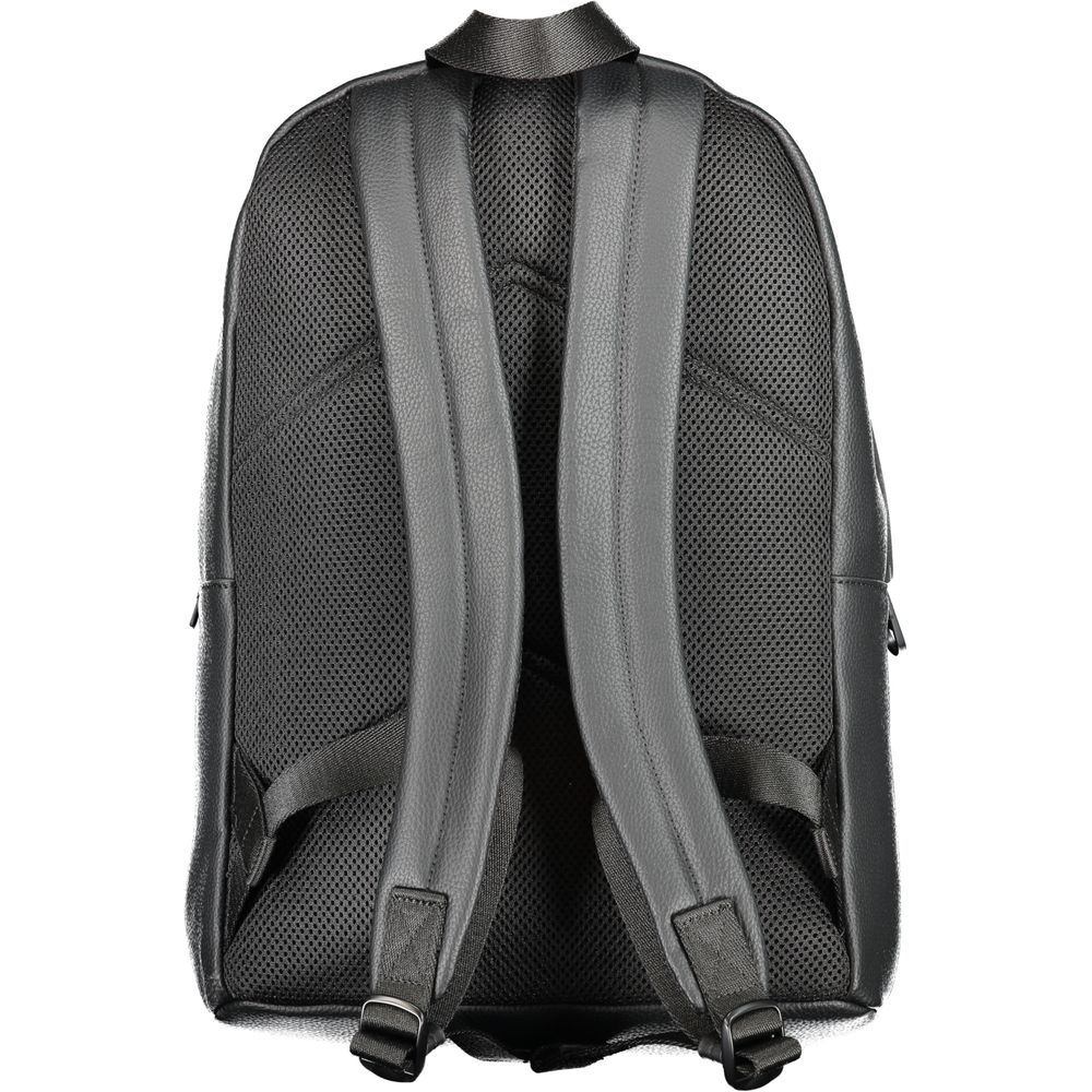 Black Polyester Backpack