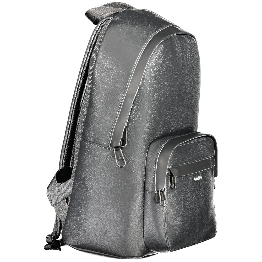 Black Polyester Backpack