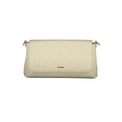 Beige Polyester Handbag