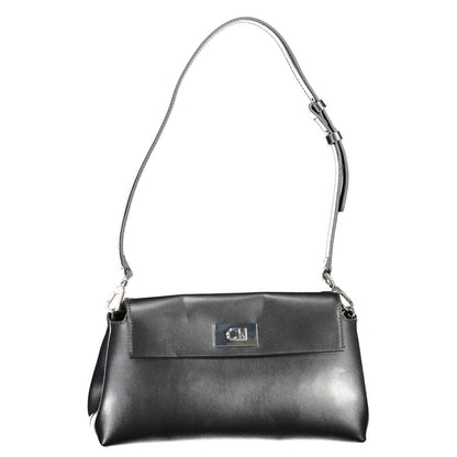 Black Polyester Handbag