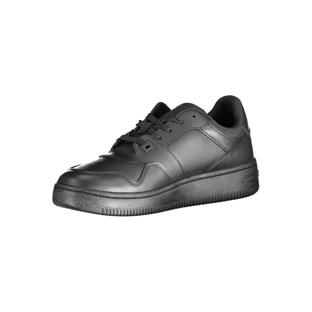 Black Polyester Sneaker