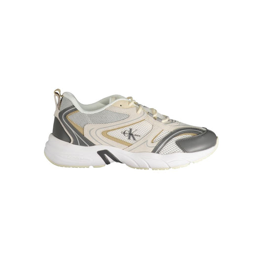 Beige Polyester Sneaker