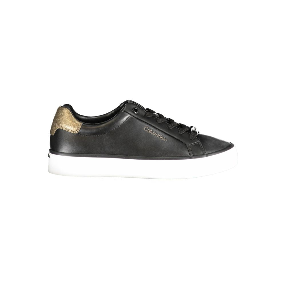 Black Polyester Sneaker