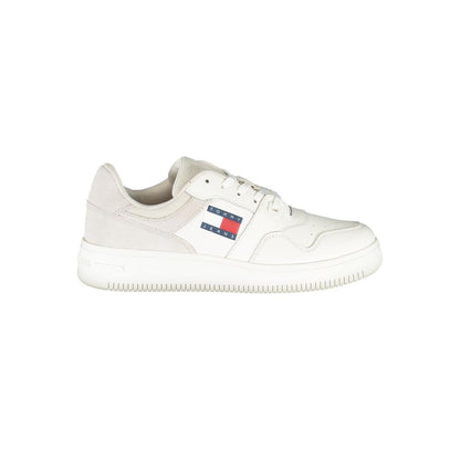 White Polyester Sneaker