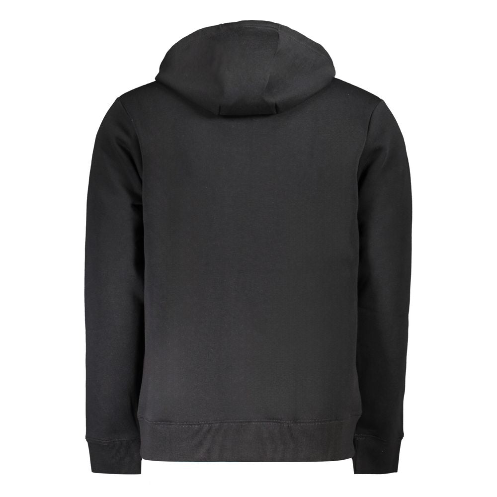 Black Cotton Men Sweater