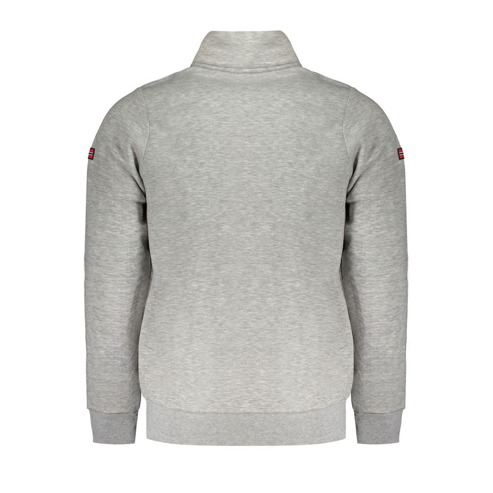 Gray Cotton Men Sweater