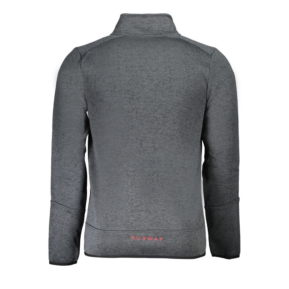 Gray Polyester Men Sweater