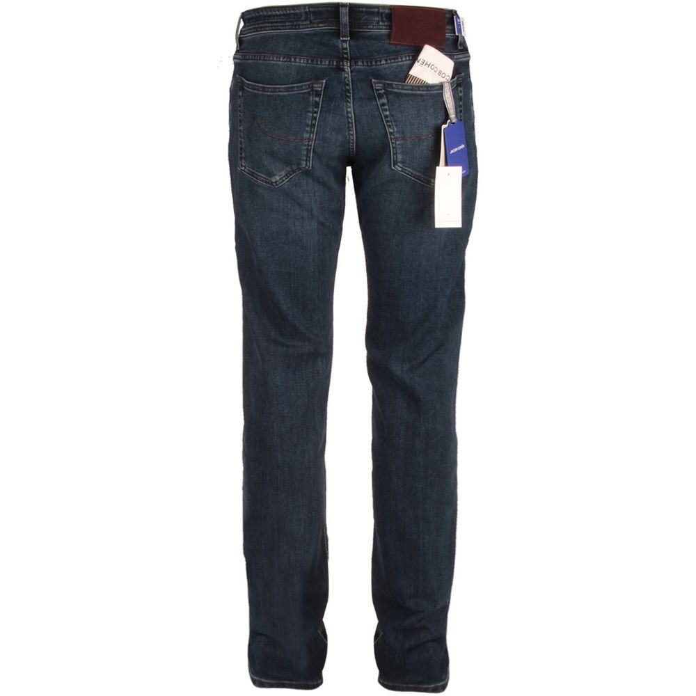 Blue Cotton Men's Slim Fit Jean