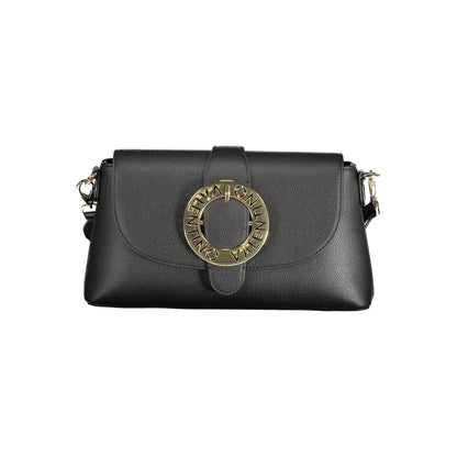 Black Polyethylene Women Handbag