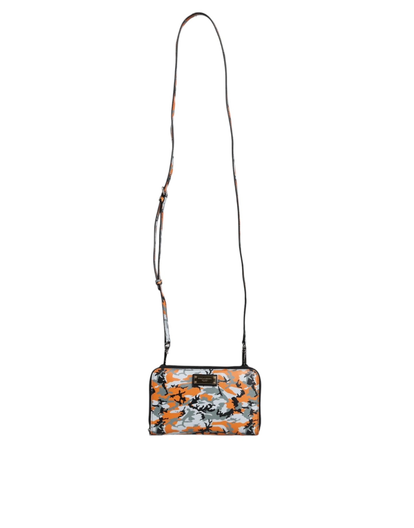 Multicolor Camouflage Leather Purse Cross Body Bag