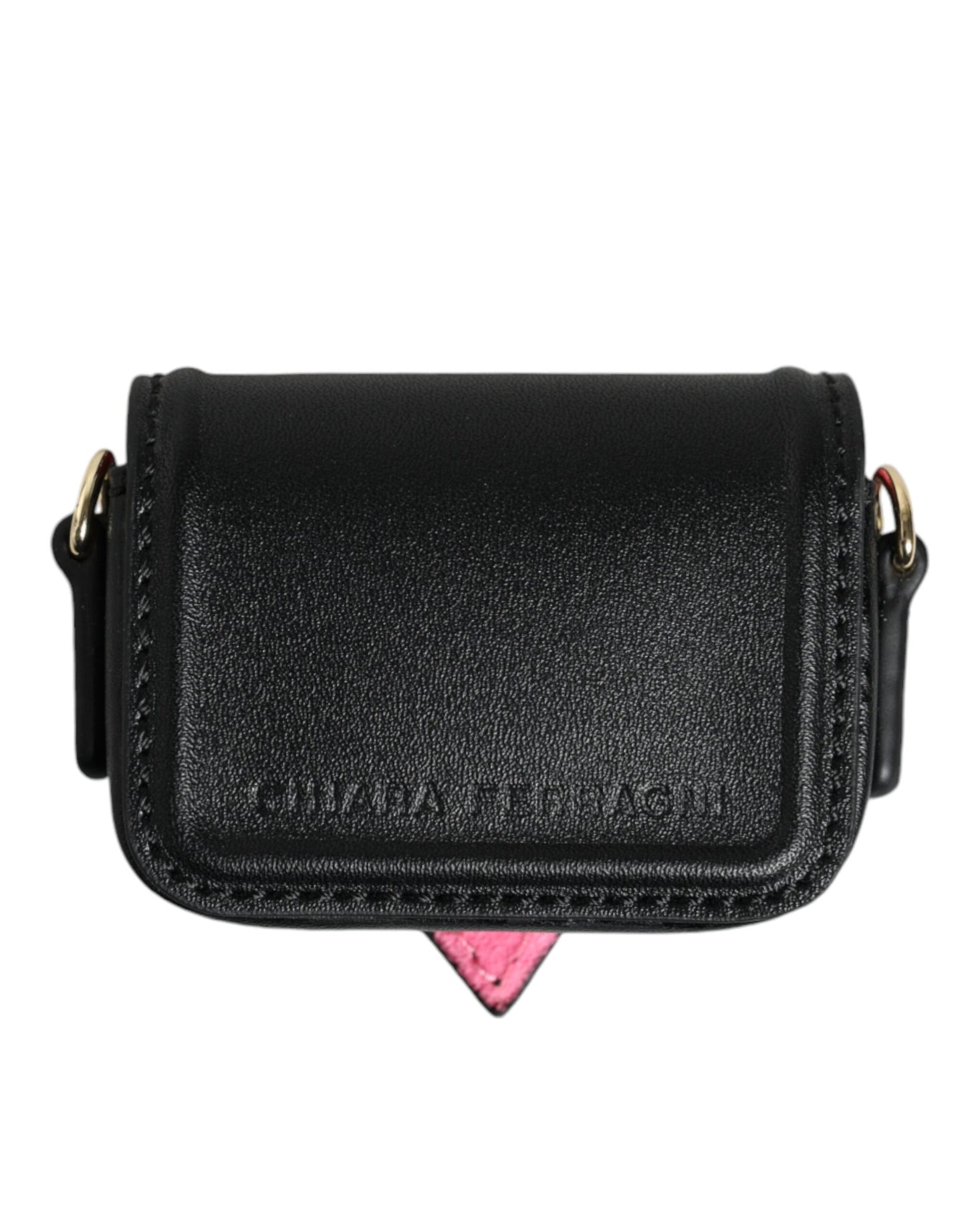 Black Smooth Calf Leather Eyelike Women Bag