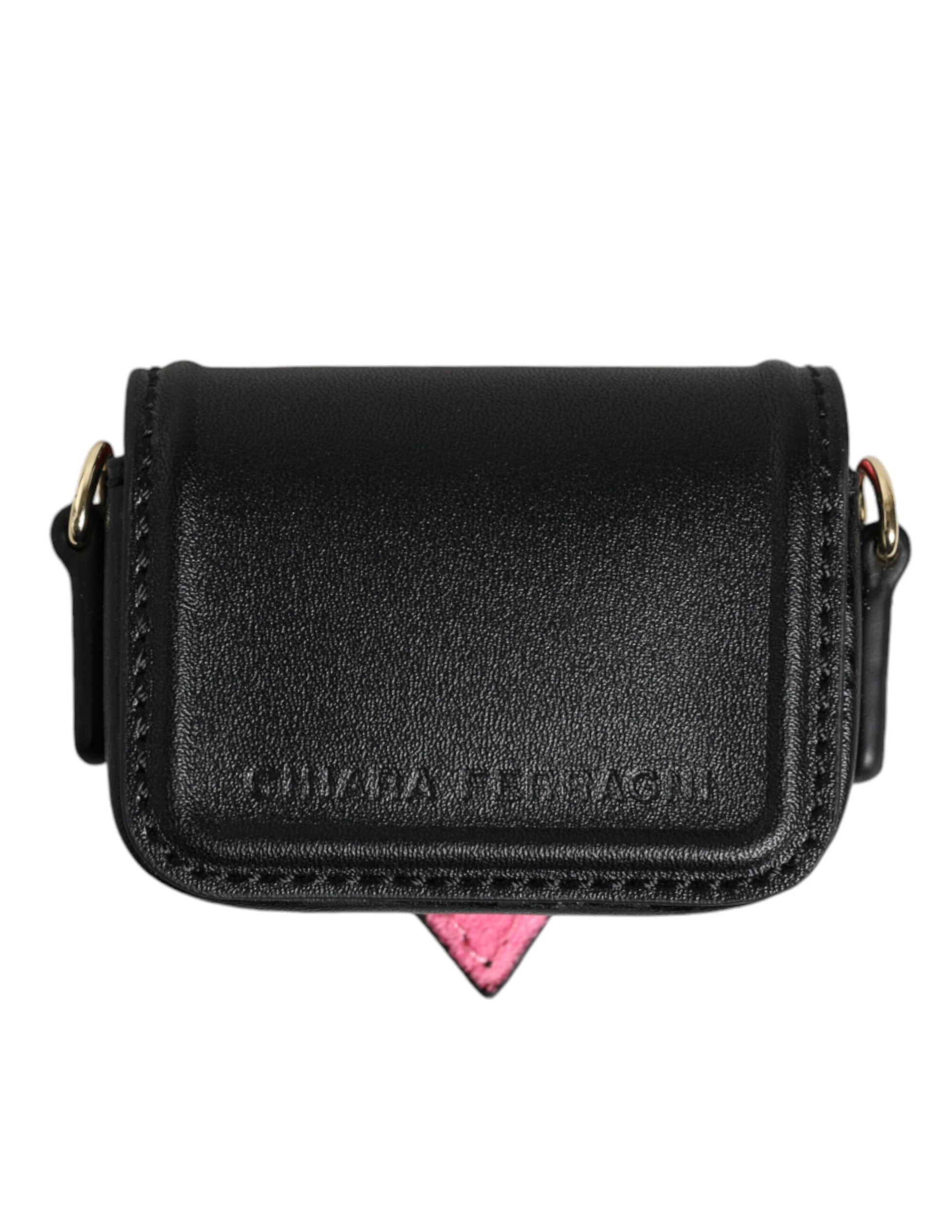 Black Smooth Calf Leather Eyelike Women Bag