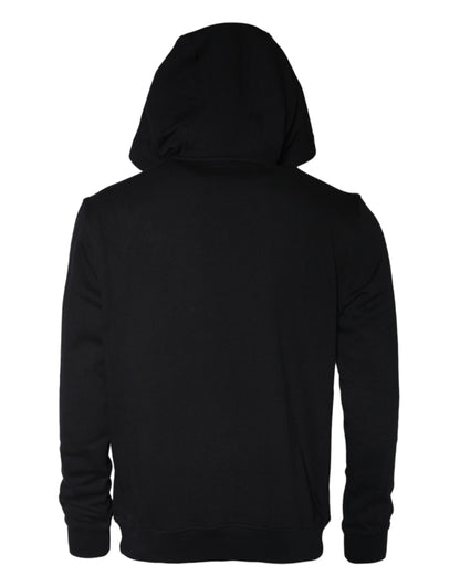 Black Medusa Print Cotton HoodiePullover Sweatshirt Sweater