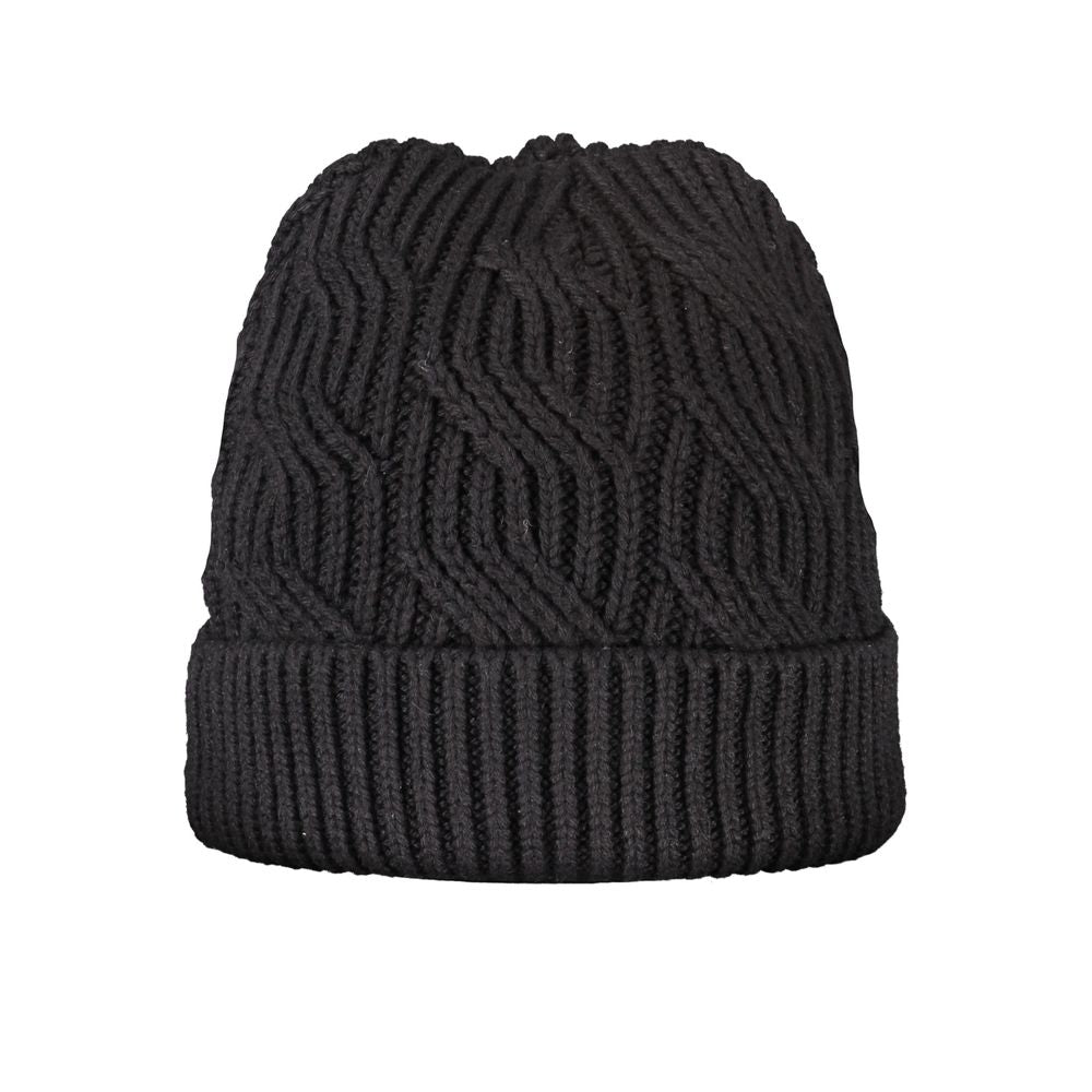 Black Cotton Men Cap