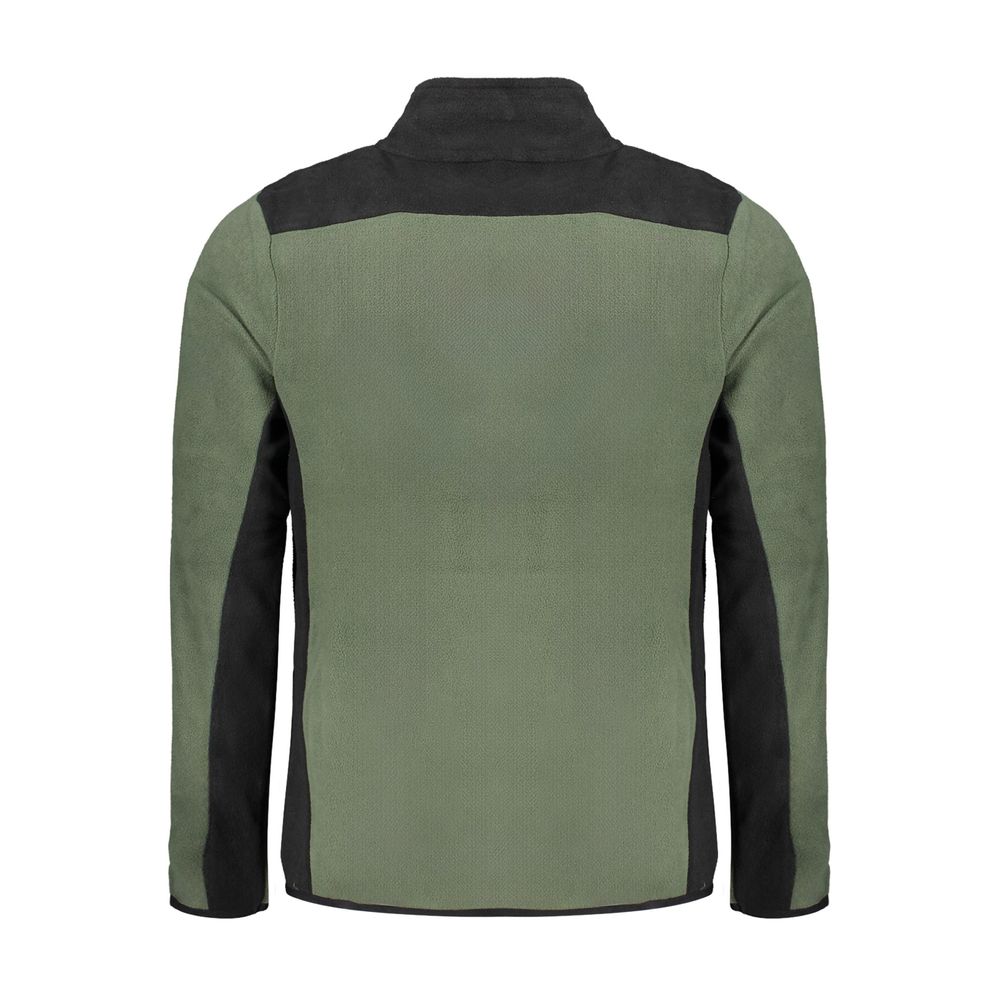 Green Polyester Men Sweater