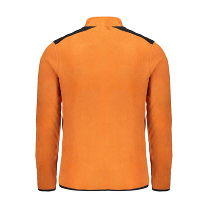 Orange Polyester Men Sweater