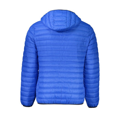 Blue Polyamide Men Jacket