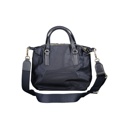 Blue Nylon Handbag