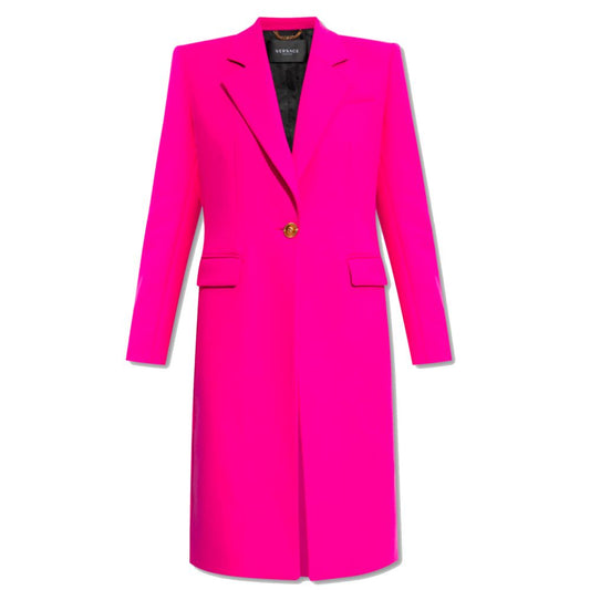 Fuchsia Viscose Jackets & Coat