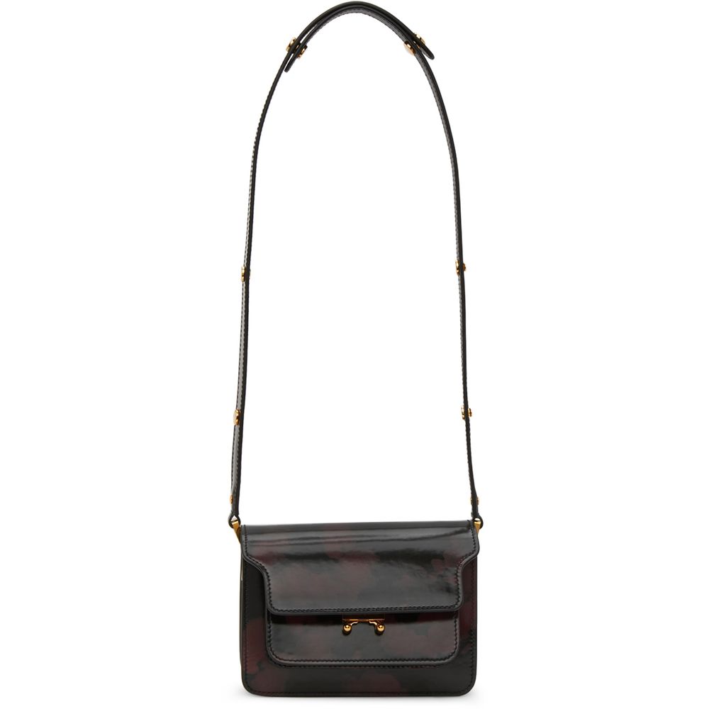 Black Leather Crossbody Bag