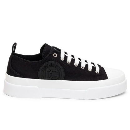 Black Cotton Sneaker